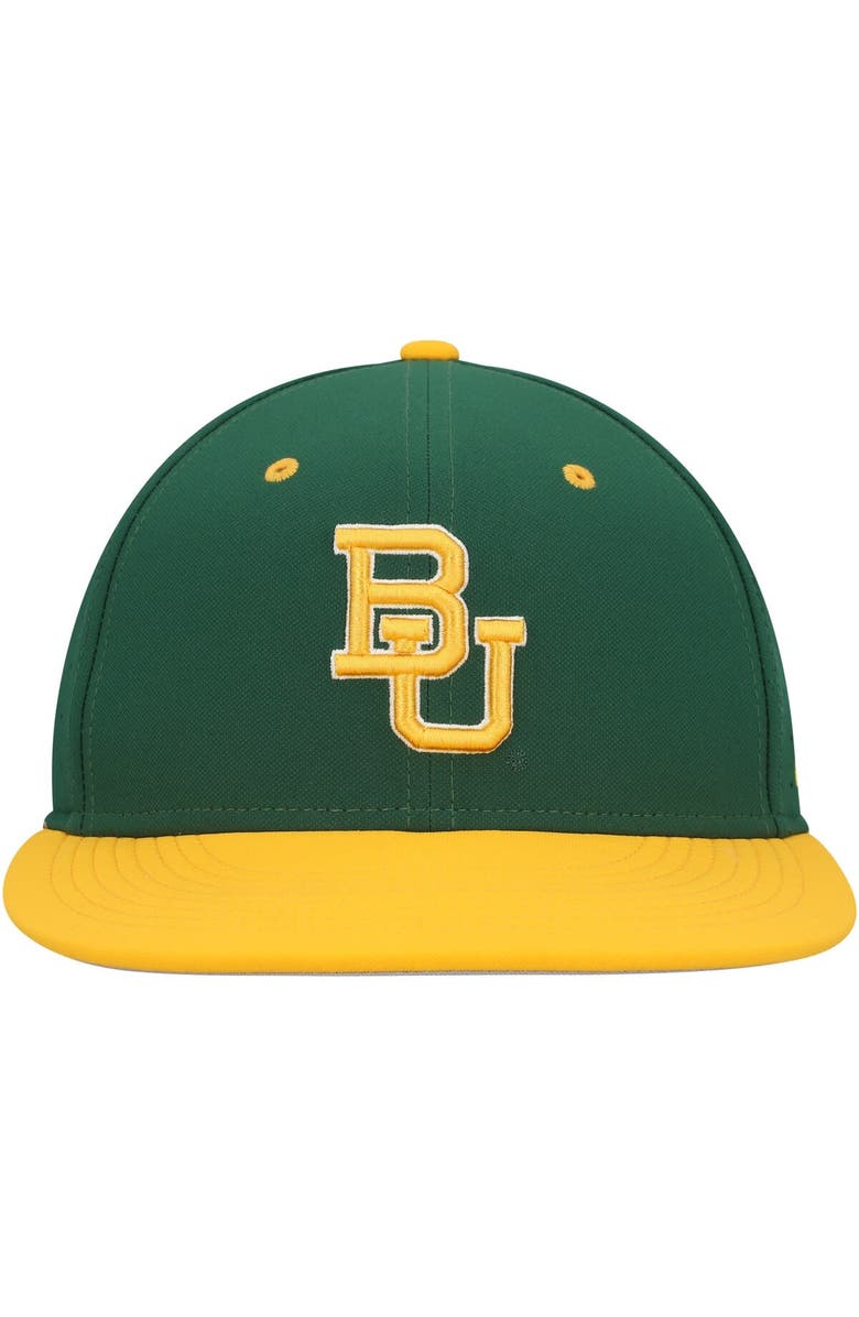 Nike Men's Nike Green Baylor Bears Aero True Baseball Performance Fitted Hat, Alternate, color, Green