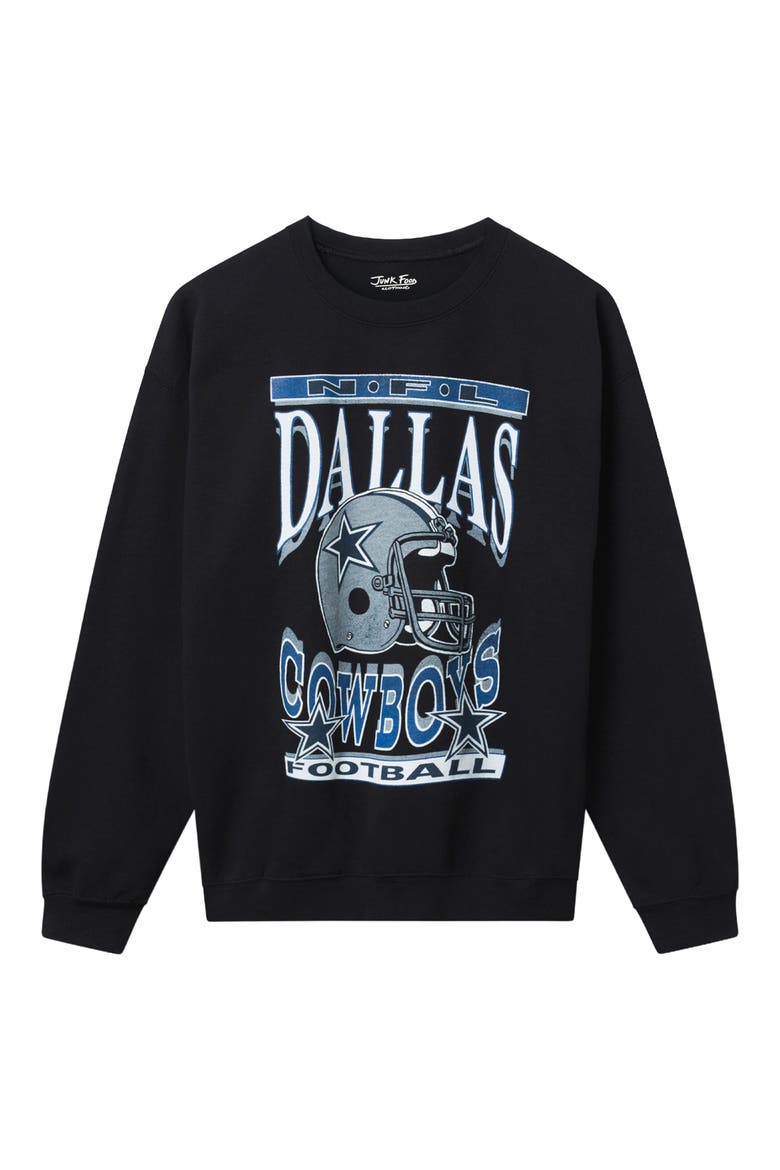 Cowboys Helmet Graphic Sweatshirt, Main, color, BLACK