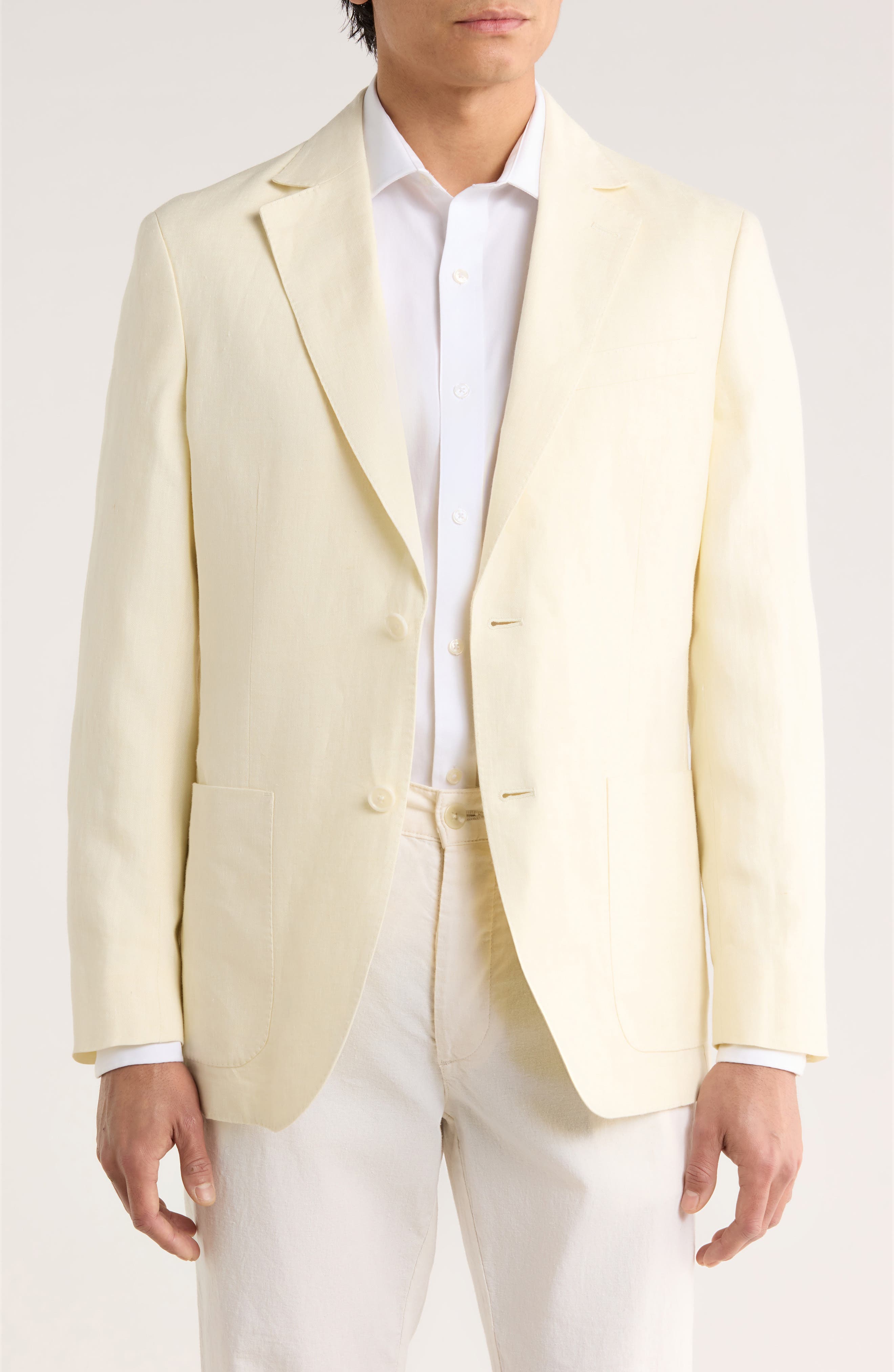 Nordstrom Henrik Trim Fit Solid Italian Linen Suit Separate Jacket