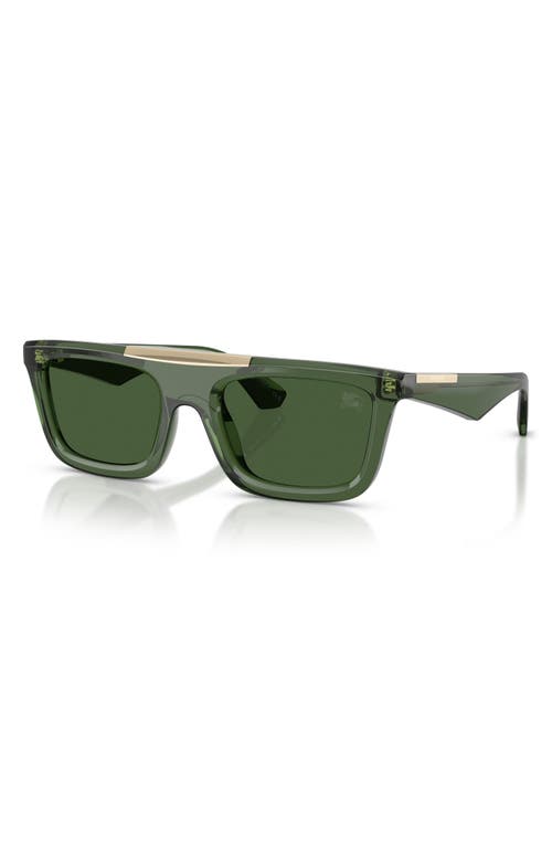 Burberry Rectangle-frame Sunglasses In Green/dark Green