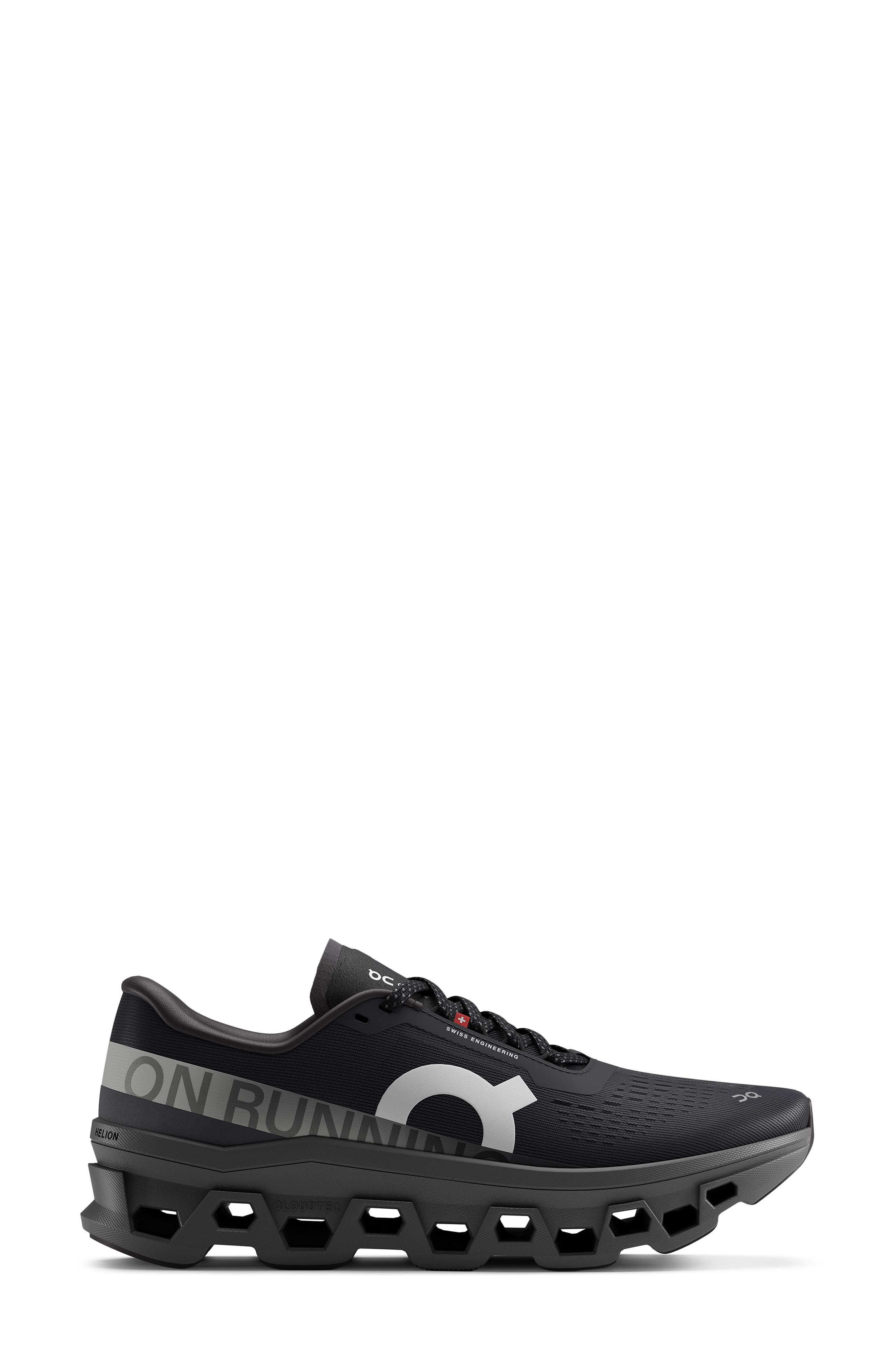 Cloudmonster 1 Running Shoe, Alternate, color, BLACK