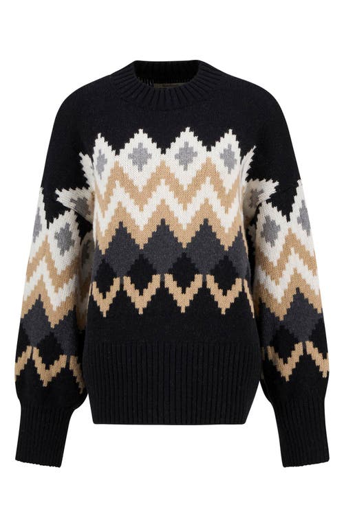 Barbour Cecelia Fair Isle Cotton & Wool Blend Crewneck Sweater In Multi