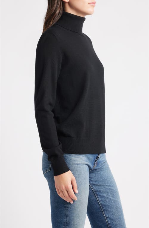Pendleton Merino Wool Turtleneck Sweater In Black
