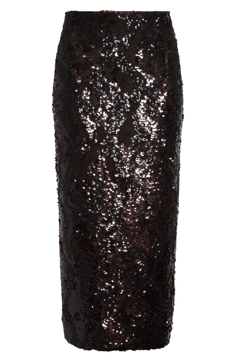 Veronica Beard Koa Sequin Skirt, Alternate, color, Dark Currant