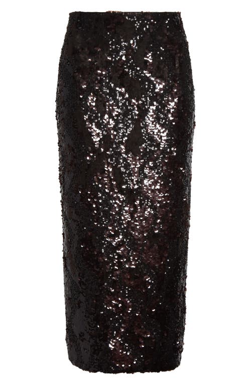 Veronica Beard Koa Sequin Skirt In Animal Print