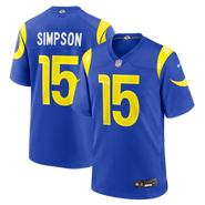 Nike Men's Nike Royal Los Angeles Rams Ty Simpson Team Game Jersey