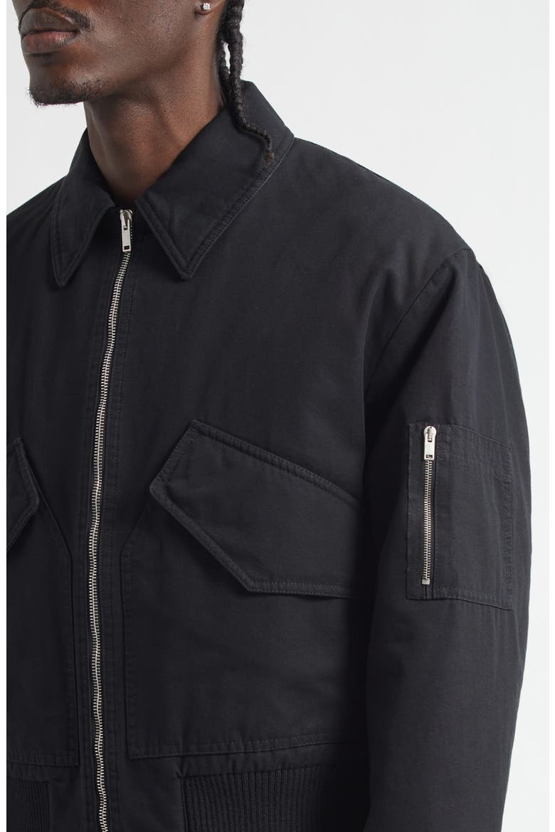 Revival Water Repellent Flight Jacket, Alternate, color, BLACK
