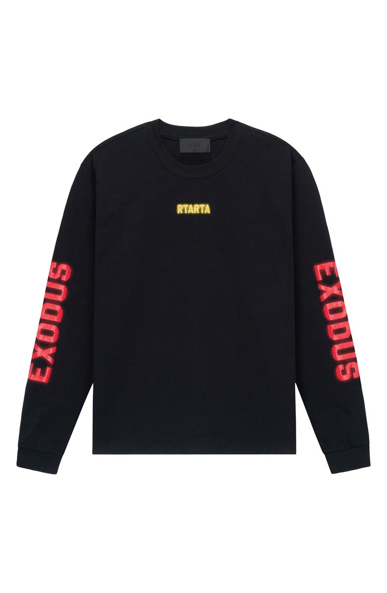 RtA Lawrence Exodus Long Sleeve Graphic T-Shirt, Main, color, 