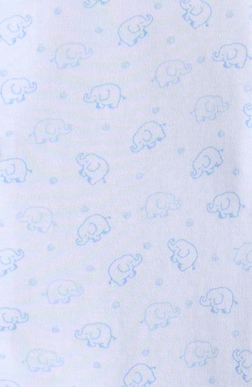 Kissy Kissy Ele-fun Print Footie In Blue