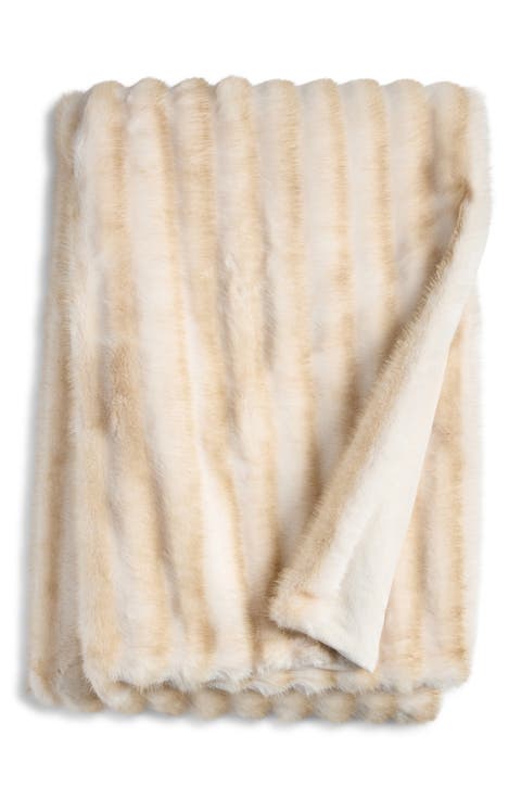 Faux Fur Throw Blanket