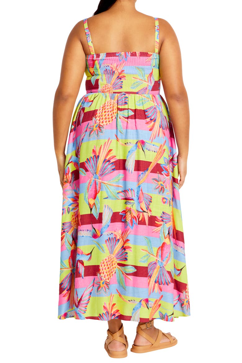 Saraya Maxi Sundress, Alternate, color, COPACABANA