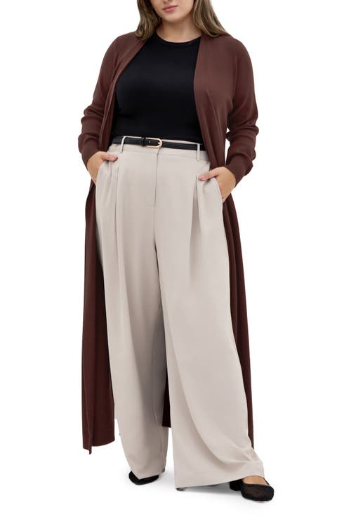 Goldie Tie Waist Cardigan (Plus)