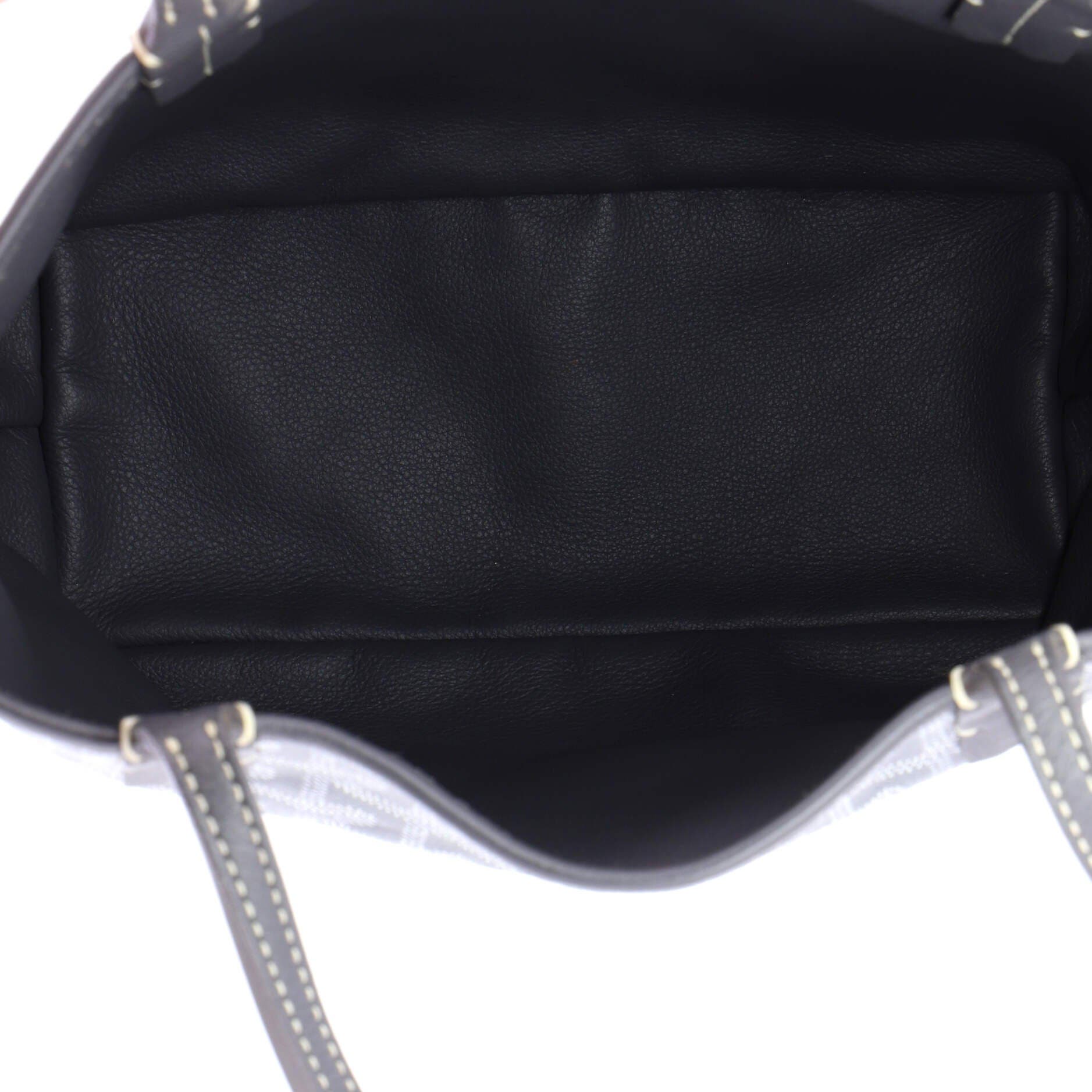 Pre-Owned Goyard Anjou Reversible Tote Coated Canvas Mini, Alternate, color, Gray