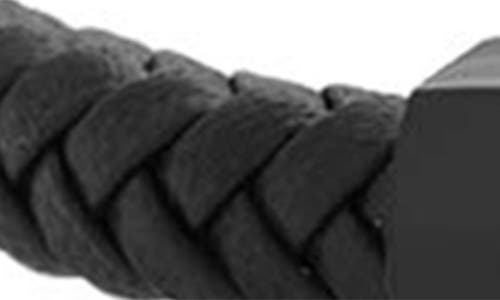 Geoffrey Beene Braided Leather Bracelet