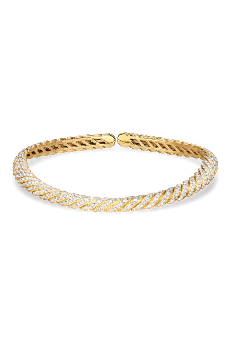 Sculpted Cable Flex Necklace, Main, color, GOLD