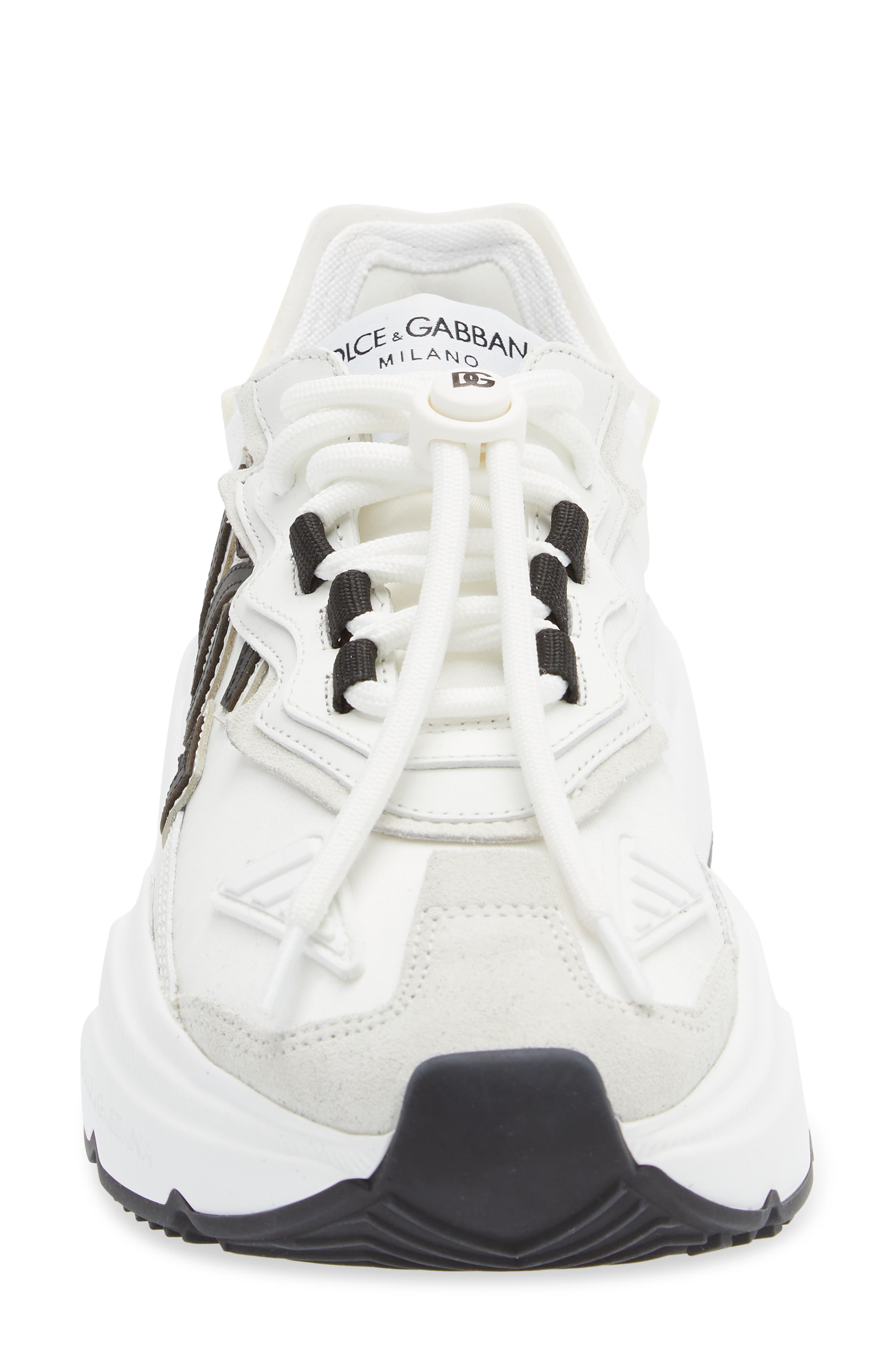 Dolce&Gabbana Daymaster Sneaker, Alternate, color, White/ Black