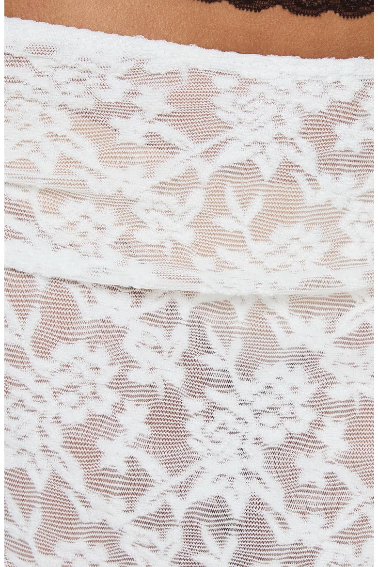 Toscani Frilled Lace Midi Skirt, Alternate, color, WHITE