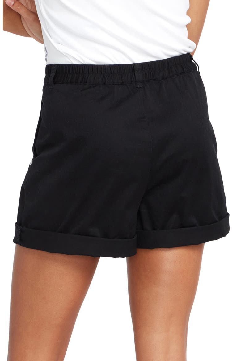 Frochi Pleated Shorts, Alternate, color, BLACK