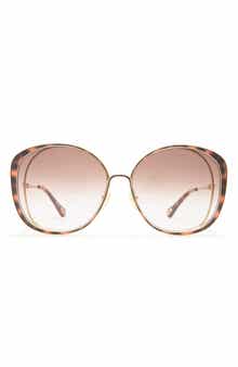 62mm Round Sunglasses