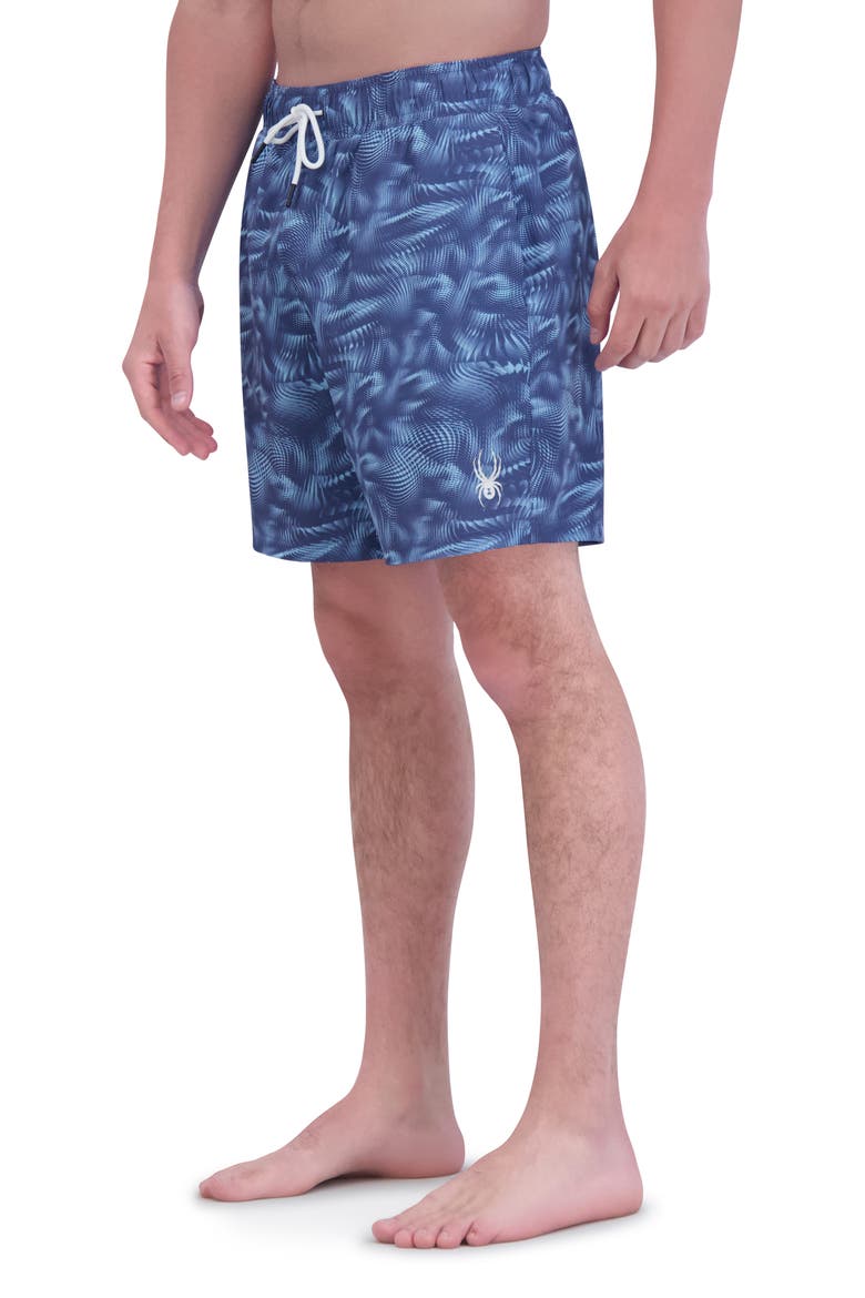 7-Inch Volley Swim Shorts, Alternate, color, GRAY/ BLUE