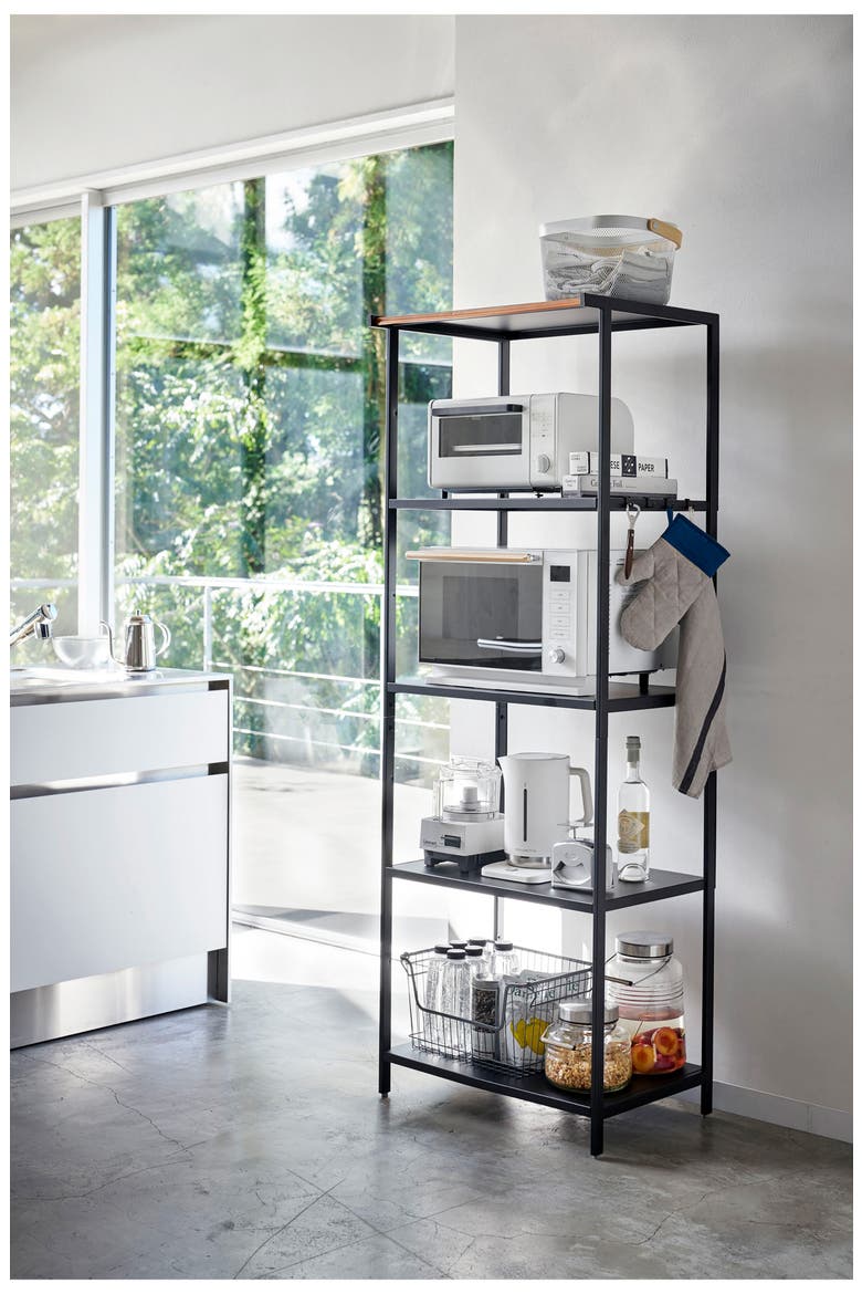 Storage Rack, Alternate, color, BLACK