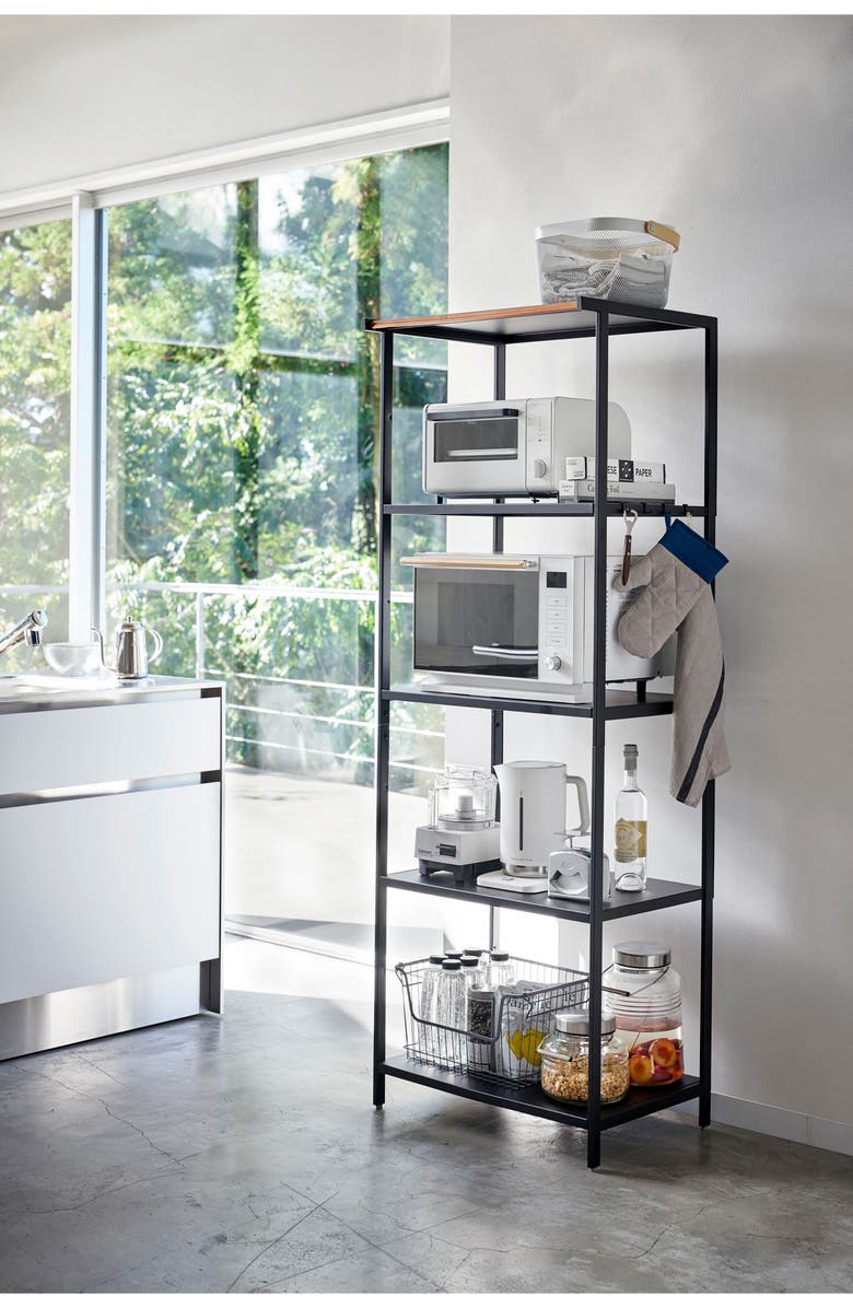 Yamazaki Storage Rack, Alternate, color, Black