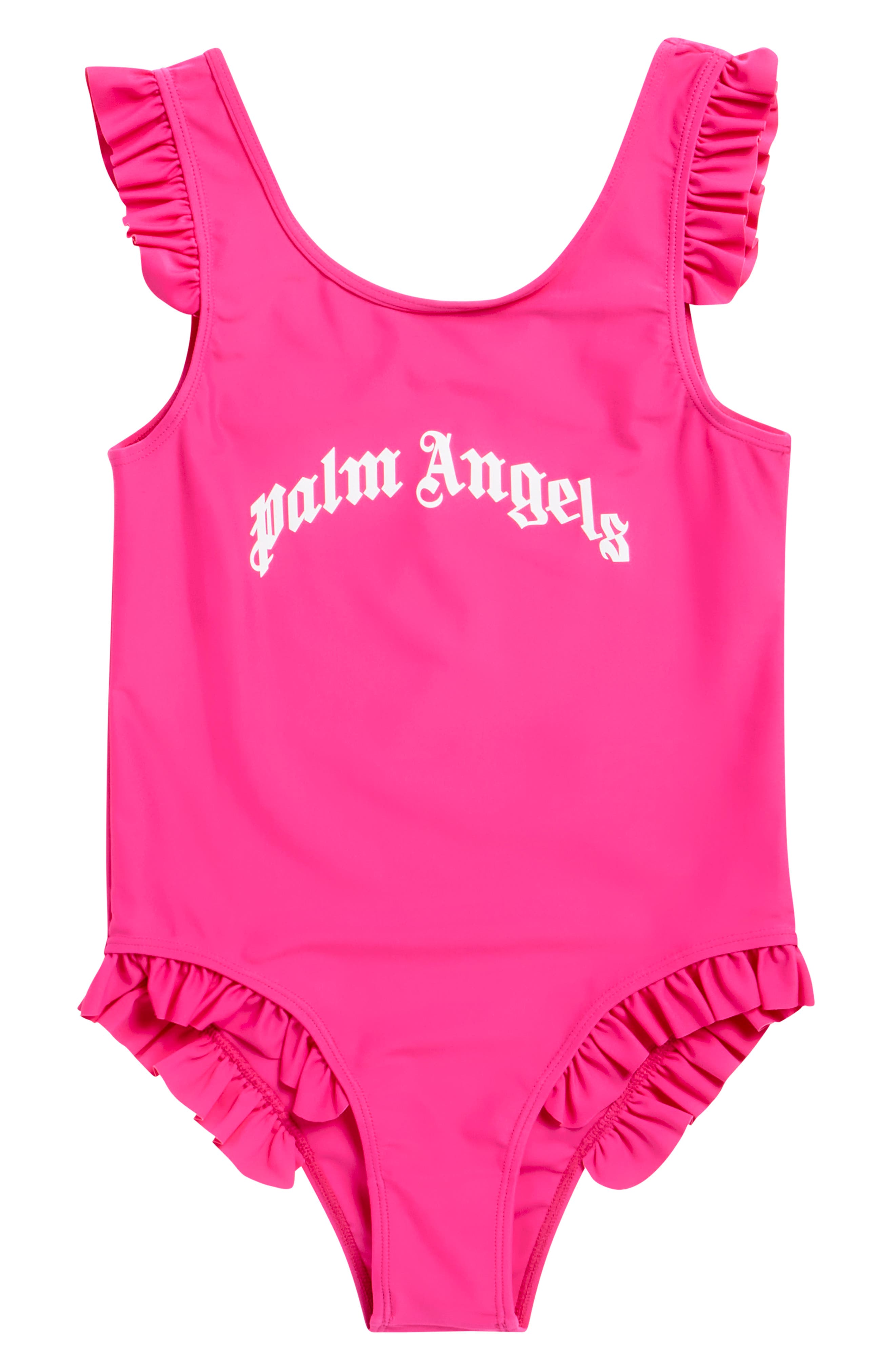 Curved Logo One-Piece Swimsuit