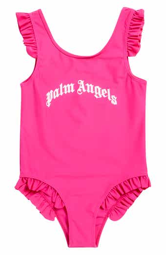 Curved Logo One-Piece Swimsuit