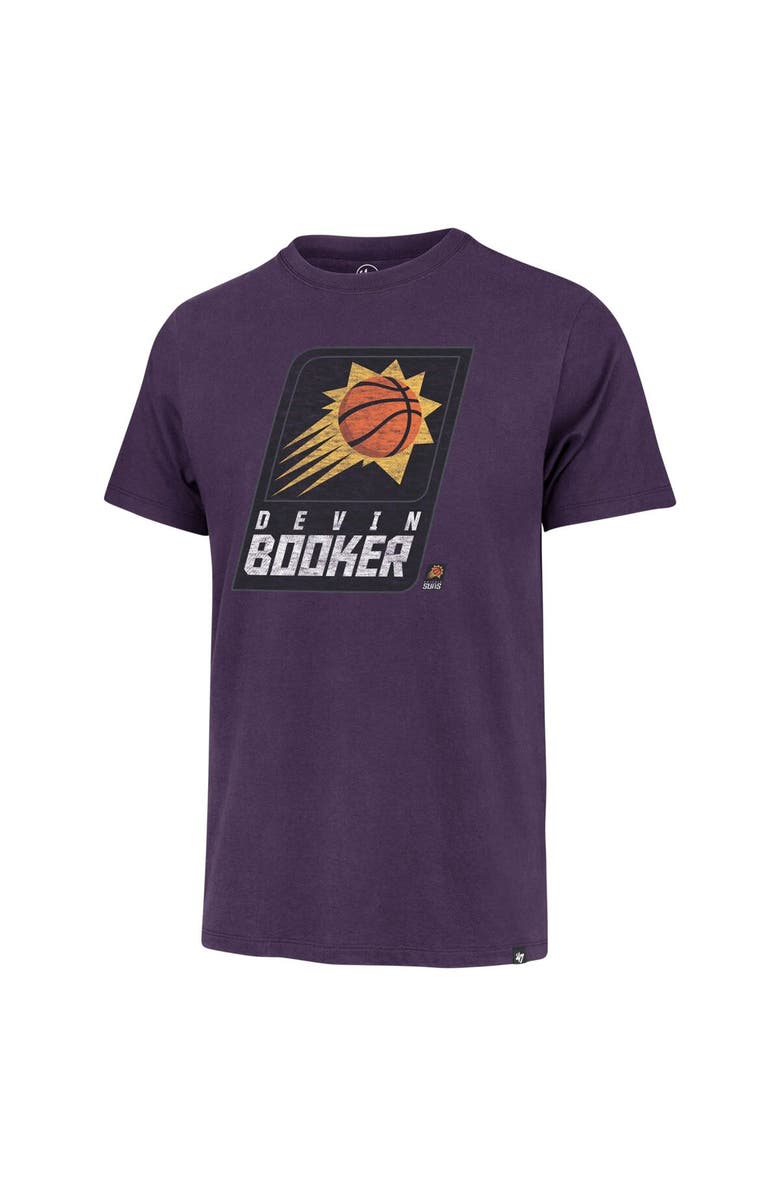 '47 Men's '47 Devin Booker Purple Phoenix Suns Player Logo Vintage T-Shirt, Alternate, color, Purple