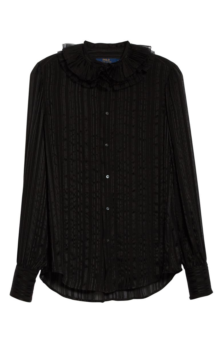 Polo Ralph Lauren Balloon Sleeve Shirt, Alternate, color, 