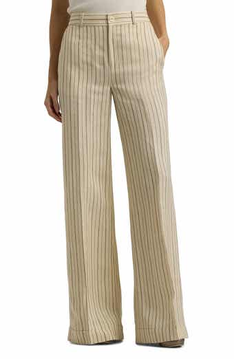 Lauren Ralph Lauren Pinstripe Wide Leg Pants