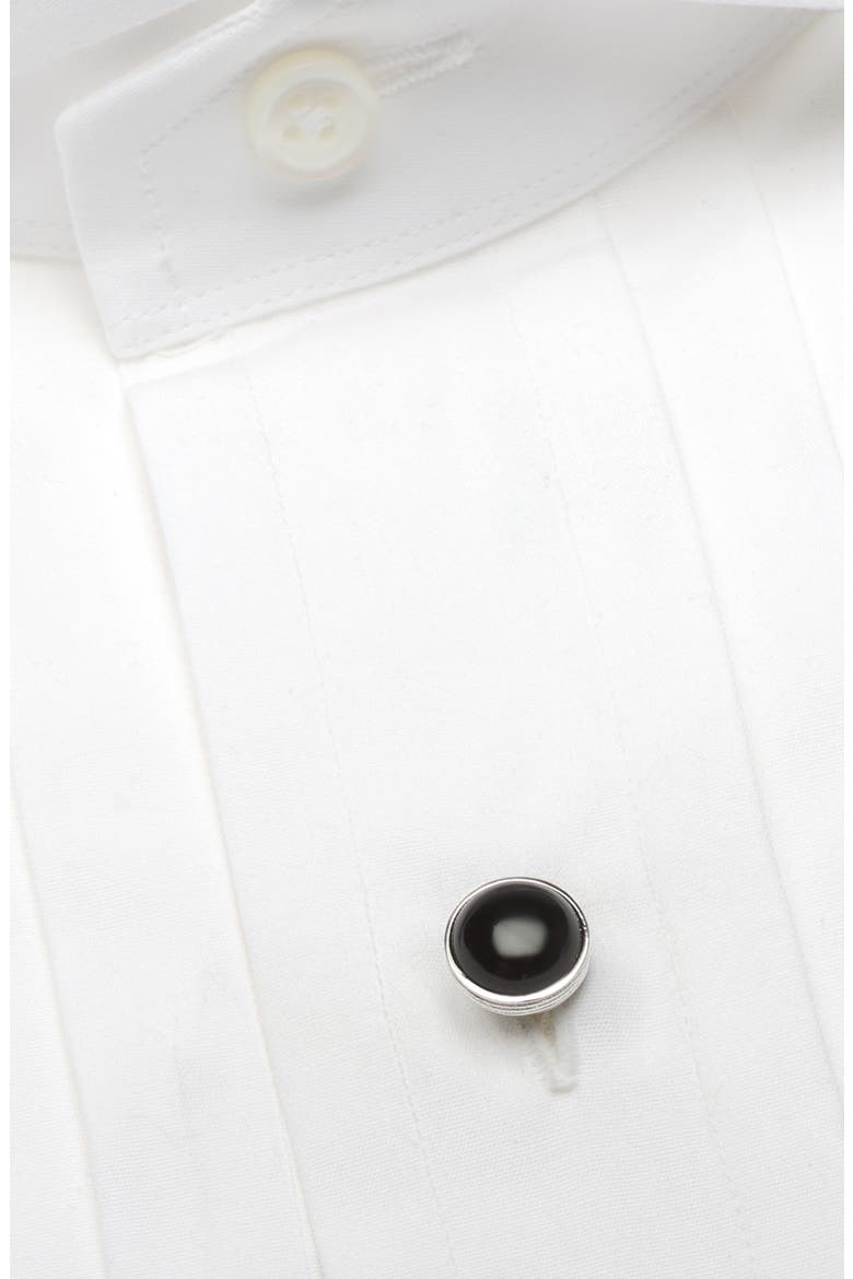 Sterling Silver & Onyx Shirt Studs, Alternate, color, BLACK