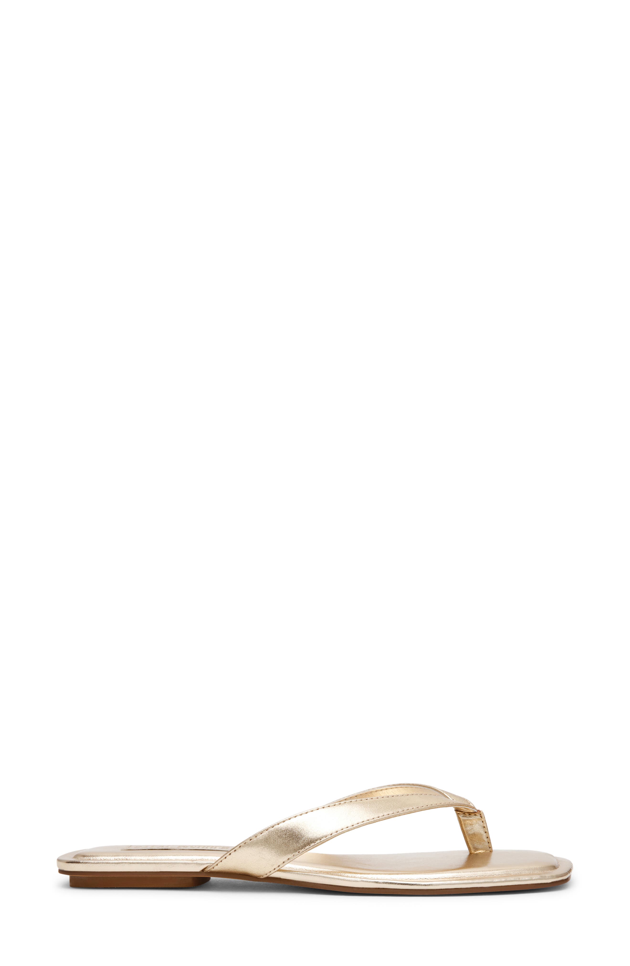 Trella Flip Flop, Alternate, color, GOLD LEATHER