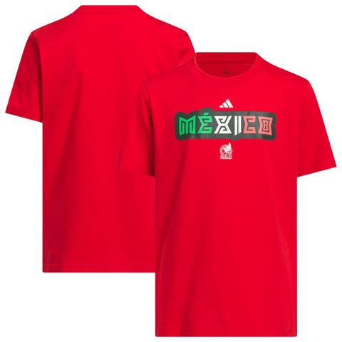 Youth adidas Red Mexico National Team Jersey Hook T-Shirt