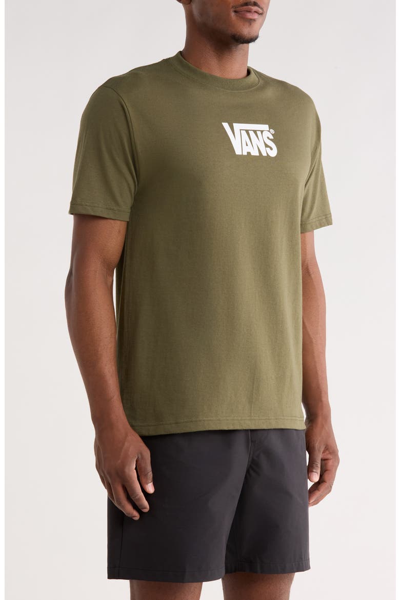 Stretch Logo Cotton Graphic T-Shirt, Alternate, color, MOSSY OLIVE
