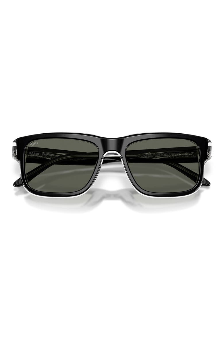 Shipwrecks 54mm Sunglasses, Alternate, color, BLACK / GRAY 580G