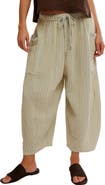 Free People Quin Stripe Cotton Drawstring Pants