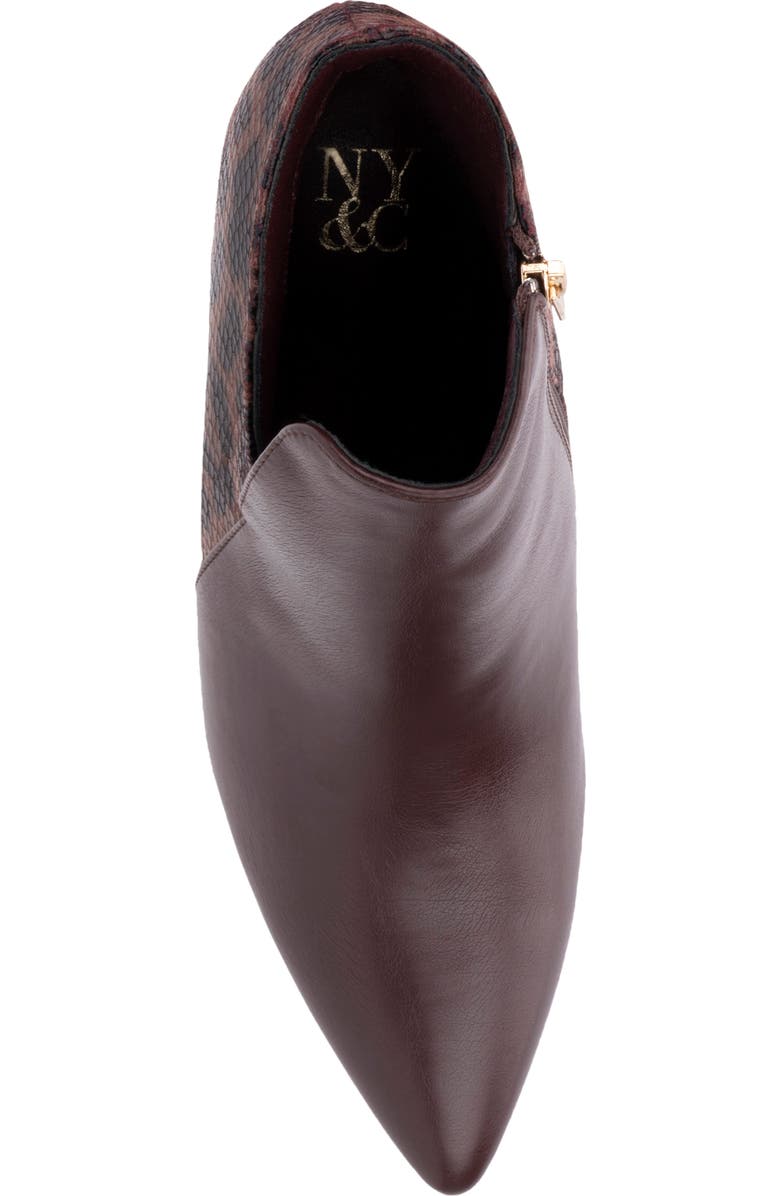 NEW YORK AND COMPANY Emani Stiletto Bootie, Alternate, color, Burgundy