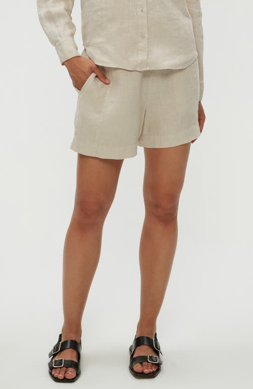 Michael Stars Mavis Linen Shorts In Windchime