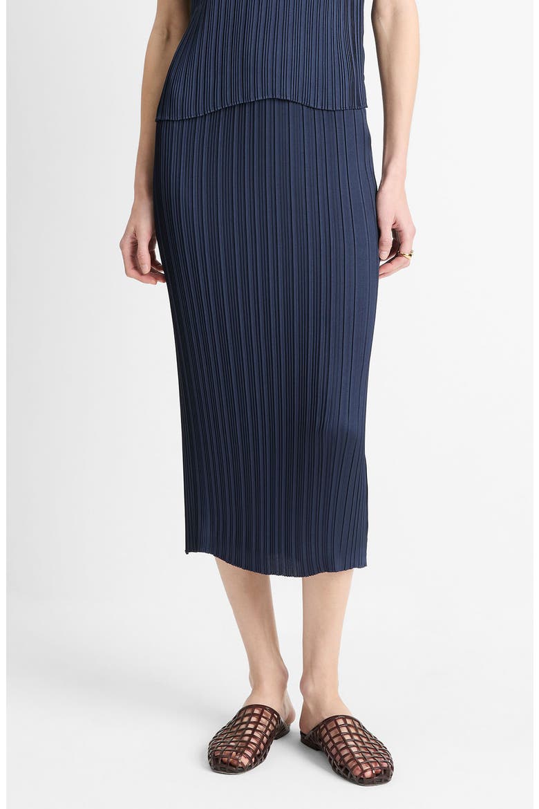 Pleat Skirt, Main, color, COASTAL BLUE