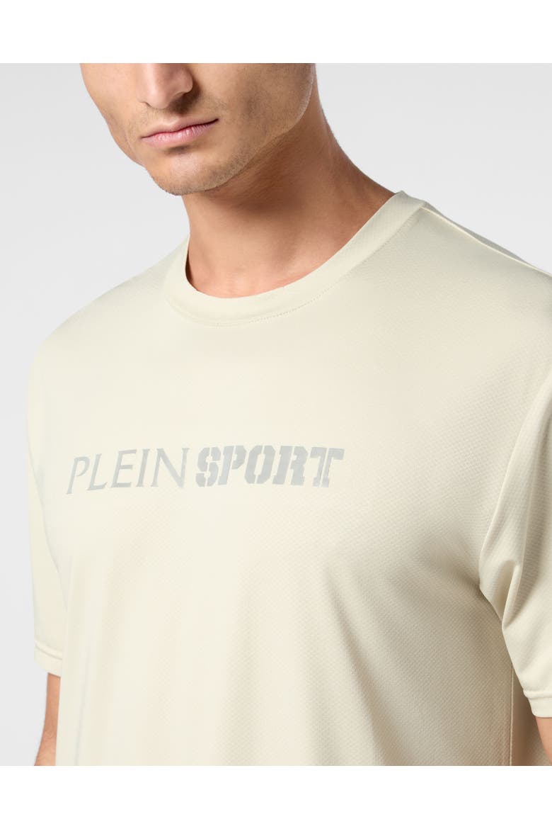 Reflective T-Shirt Round Neck Ss Men, Alternate, color, grey
