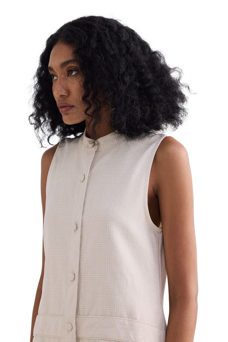 The Cotton Tweed Shift Dress, Alternate, color, Chestnut Twist