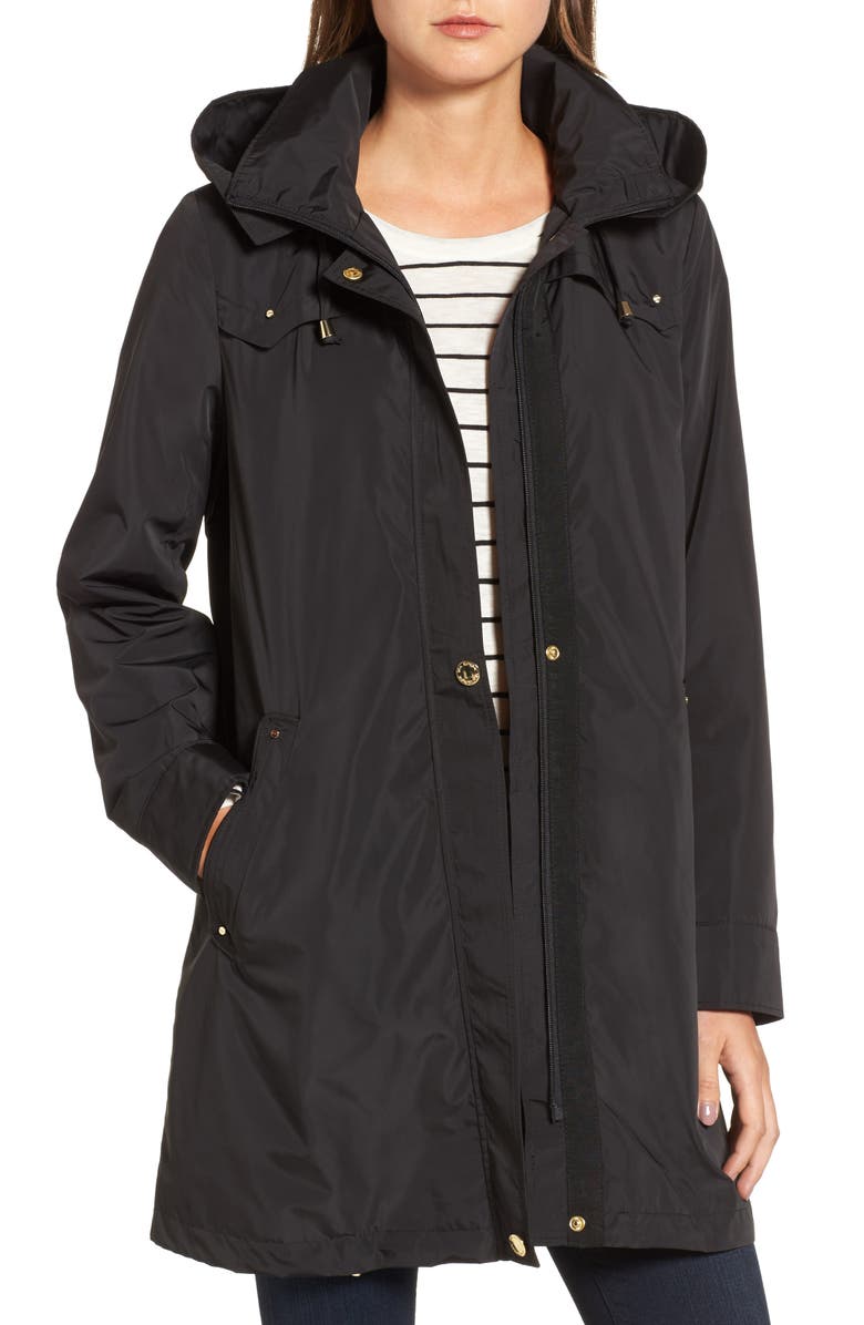 Via Spiga Hooded Packable Utility Coat, Main, color,