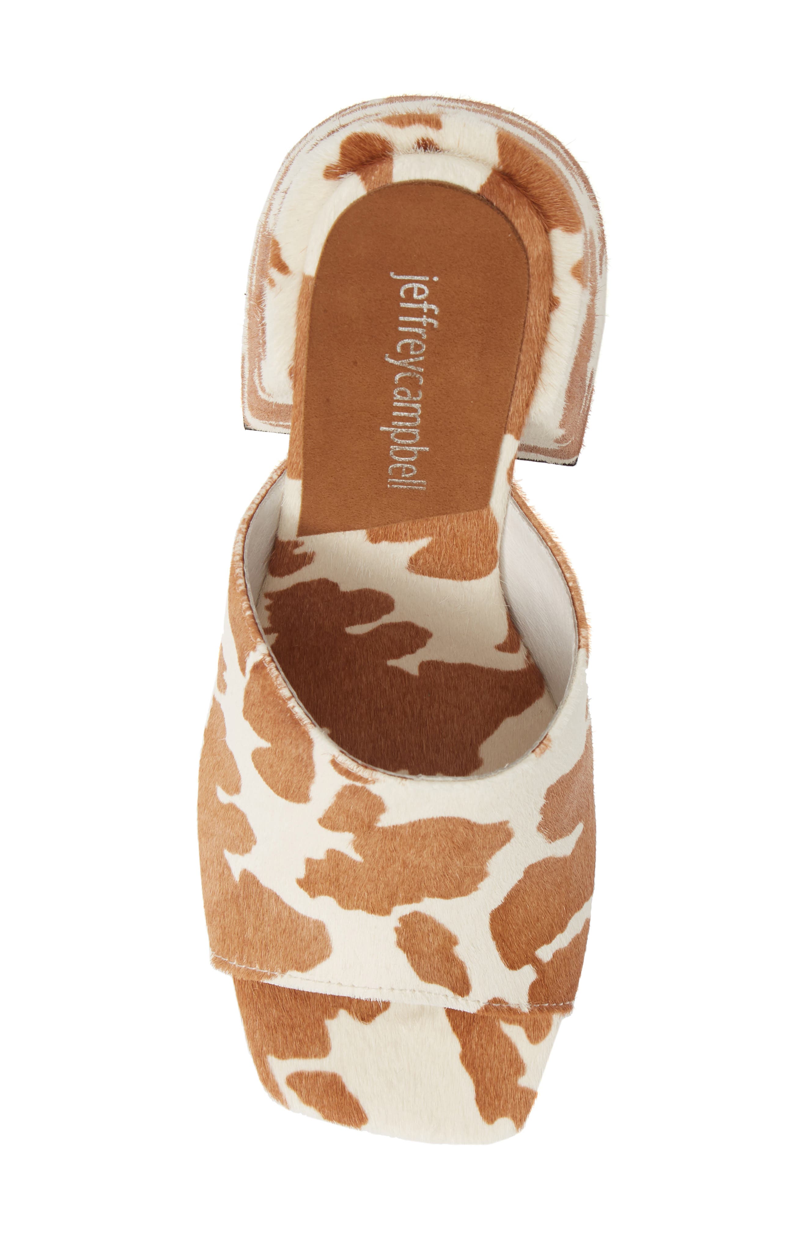 Jeffrey Campbell Colossal Big Heel Genuine Calf Hair Mule, Alternate, color, 