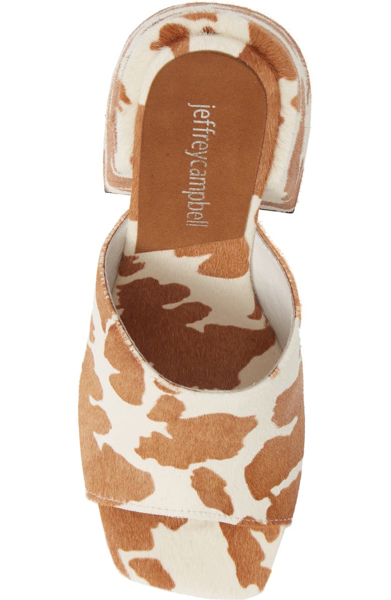 Jeffrey Campbell Colossal Big Heel Genuine Calf Hair Mule, Alternate, color,