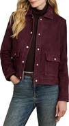 Lauren Ralph Lauren Snap Front Suede Jacket