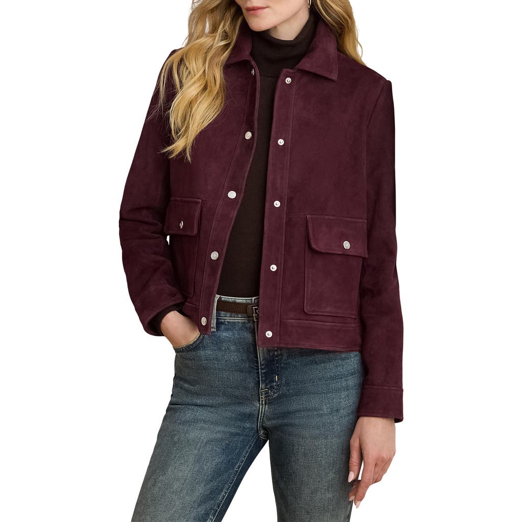 Ralph Lauren Lauren Suede Jacket In Brown