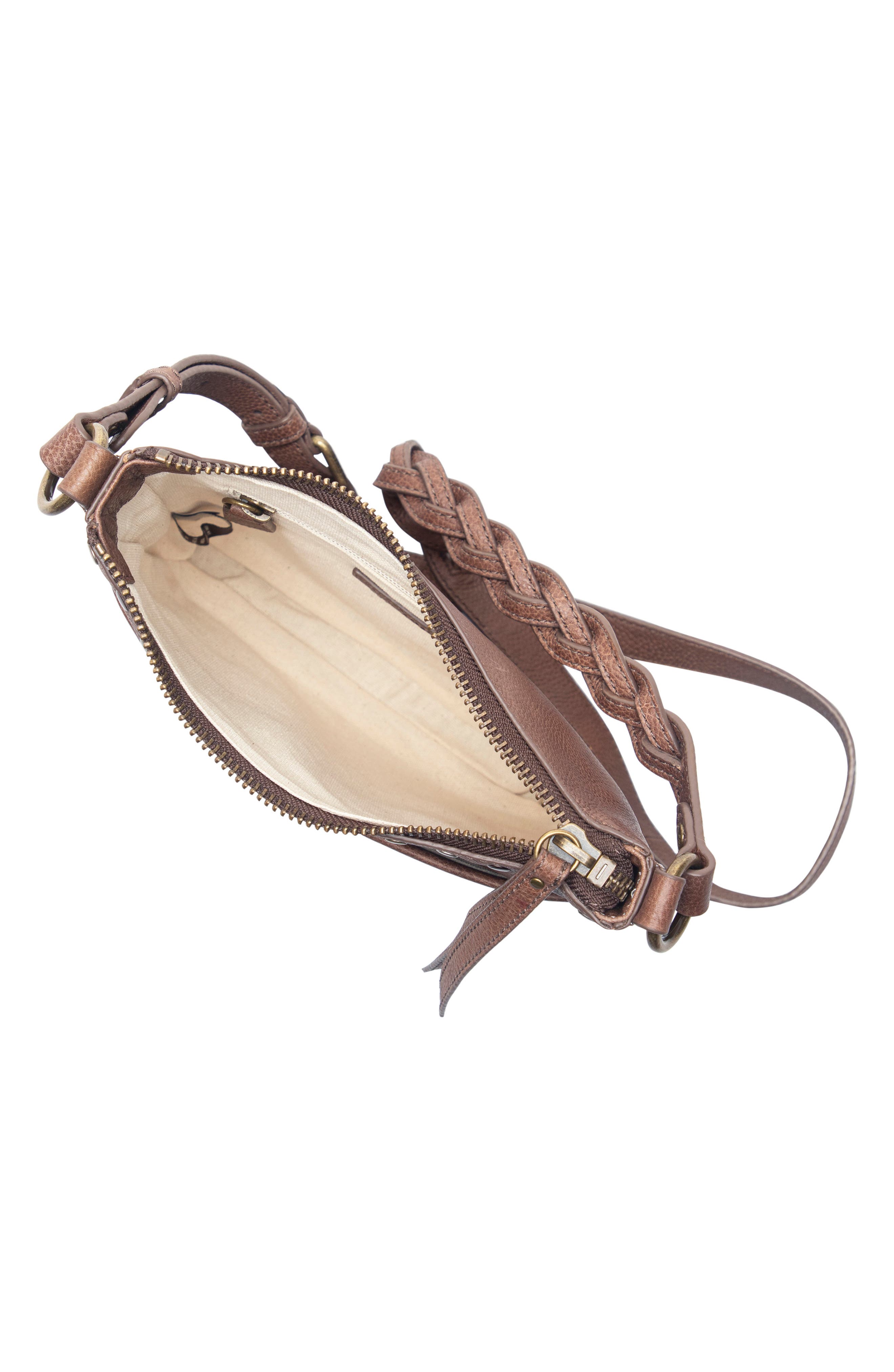 Frye Soraya Swing Leather Crossbody Bag, Alternate, color, Dark Brown