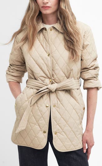 Barbour quilted belted ladies jackets best sale