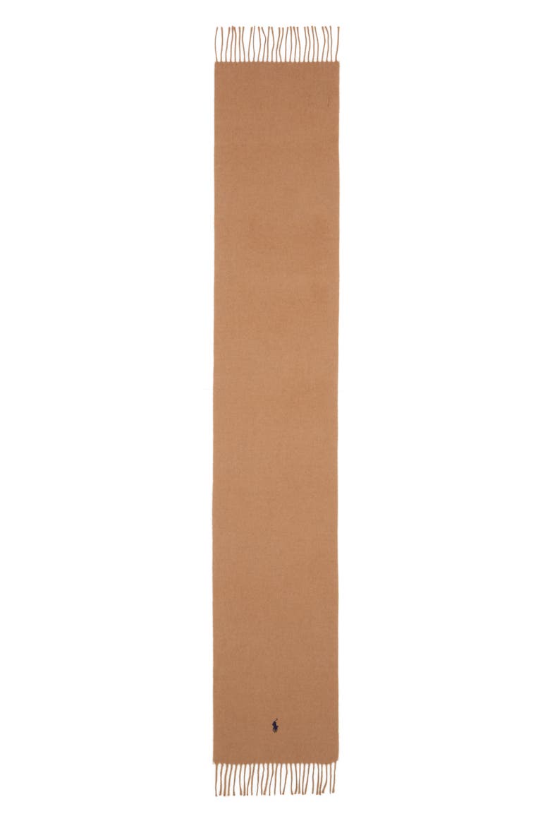 Wool Blend Muffler Scarf, Alternate, color, HONEY BROWN HTHR
